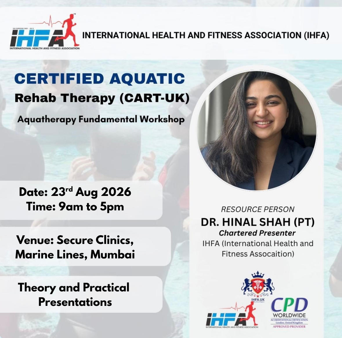CART Certified Aquatic Rehab Therapy Workshop