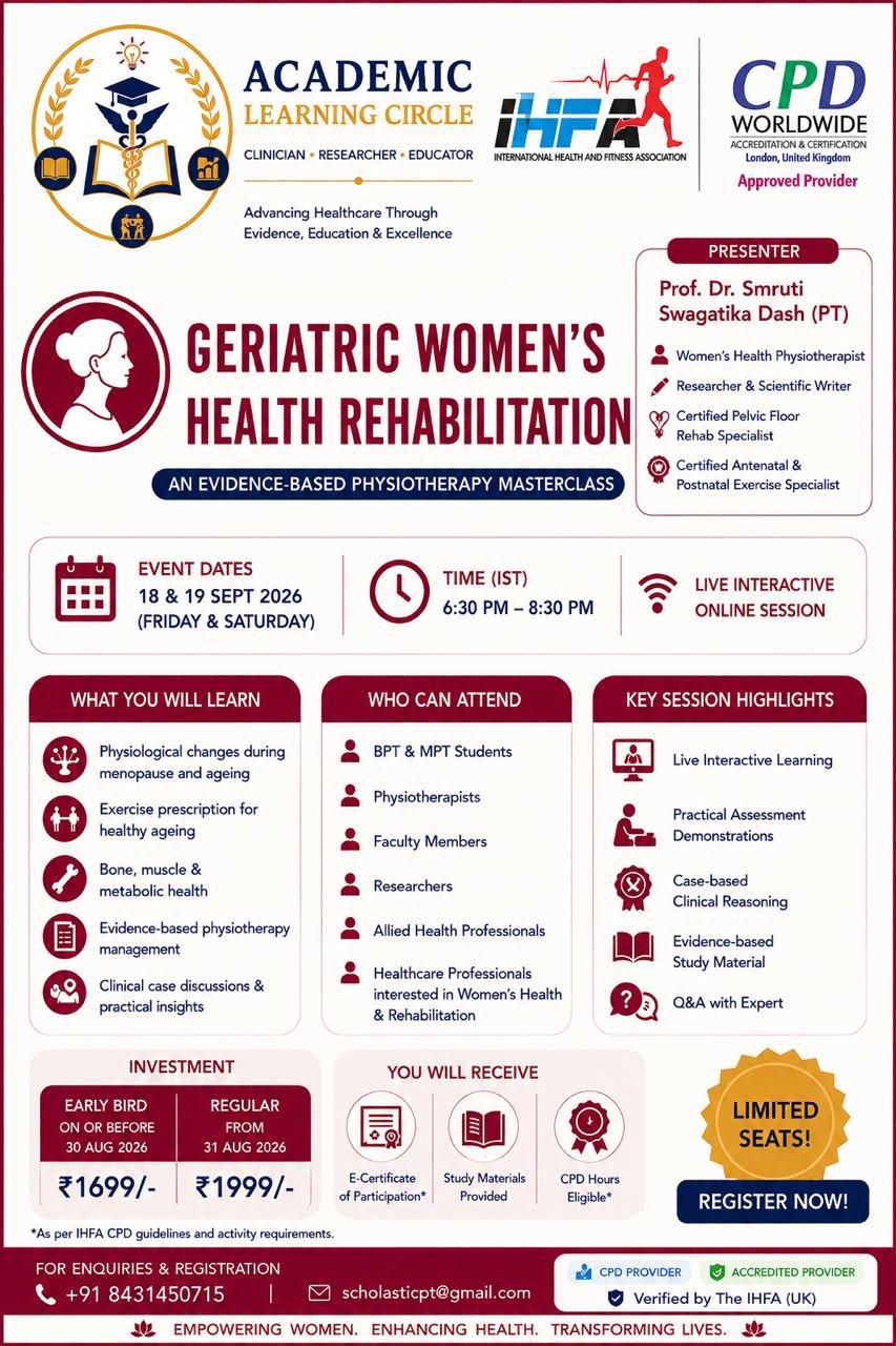 Geriatric Women's Health Rehabilitation